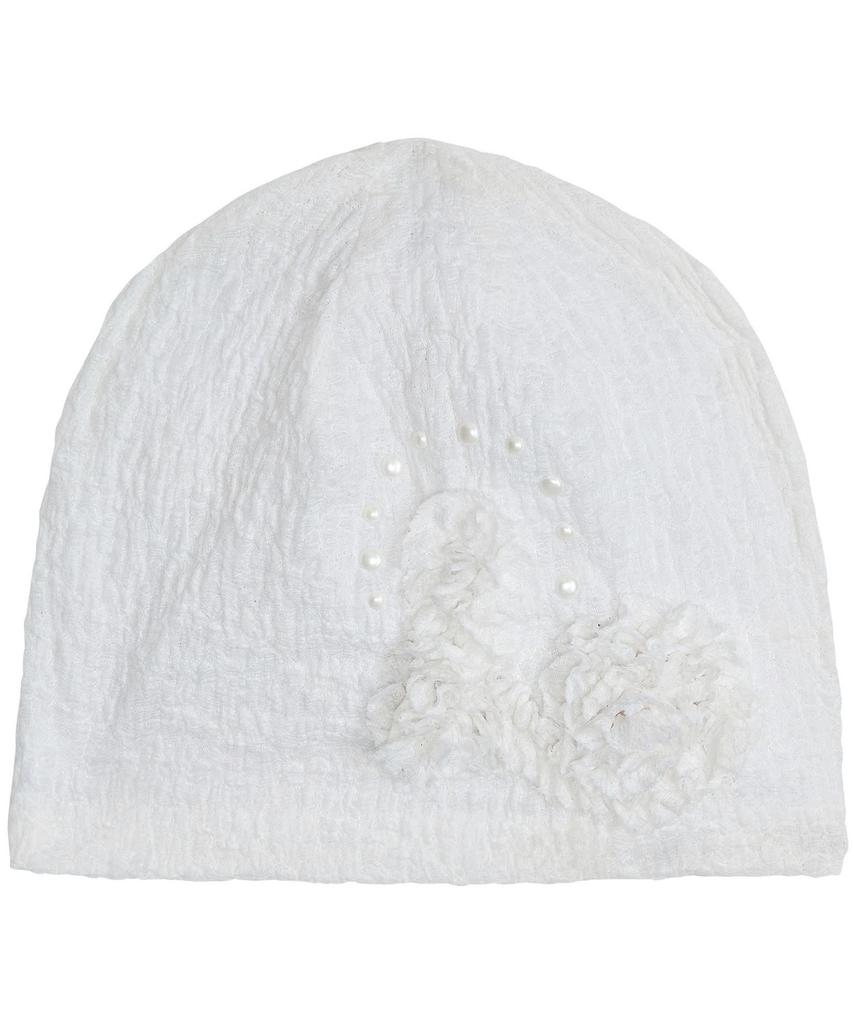 Peulleeoeob Ruffle Shirring Beanie (Fl-740_White)
