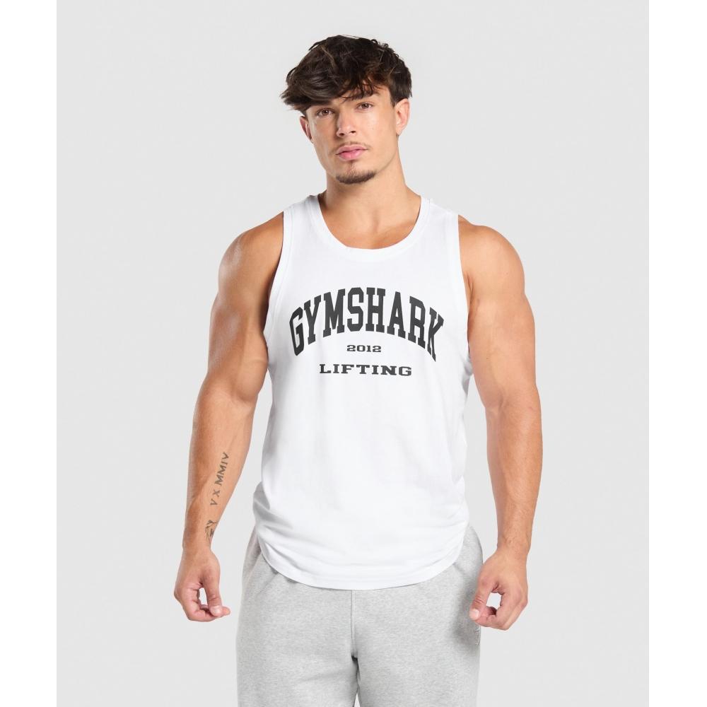 

Gymshark 2012 Lifting Tank White A1c4i Wb57 XS