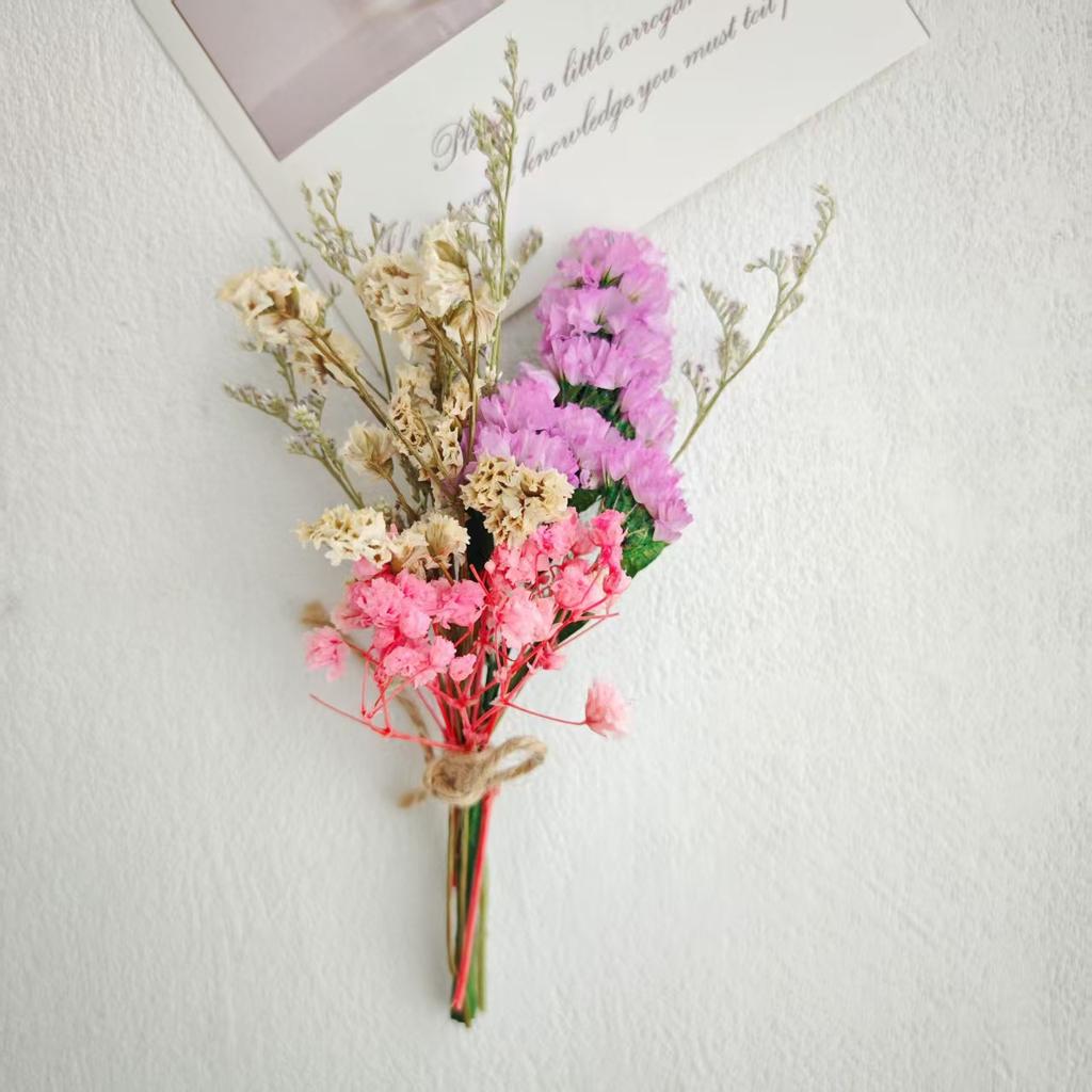 Dried Flower Mini Bouquet Bridal Bridesmaid Wedding Boutonniere Gift Box Decor DIY Material Kit Home Decor