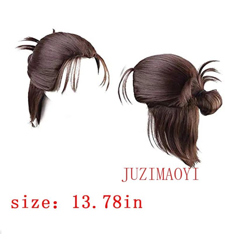 Anime Role Hair Binding Modeling Headgear Halloween Role Playing Man Headwear Synthesis Wig Cove