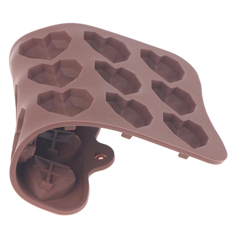 15 wnęk Mini forma do czekolady w kształcie serca Silikonowe formy do cukierków Gummy Jelly Mold