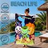 Toalla de Playa Aniversario de Happy Tree Friends, Toalla de Playa de Microfibra, Perfecta Para Piscina, Playa, Viajes, Decoración del Hogar, Regalos para Fans de Fiestas en la Playa