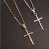 European and American Popular Jewelry, Rhinestone-inlaid Cross Necklace, Simple and Fashionable, Cross and Versatile Hanging