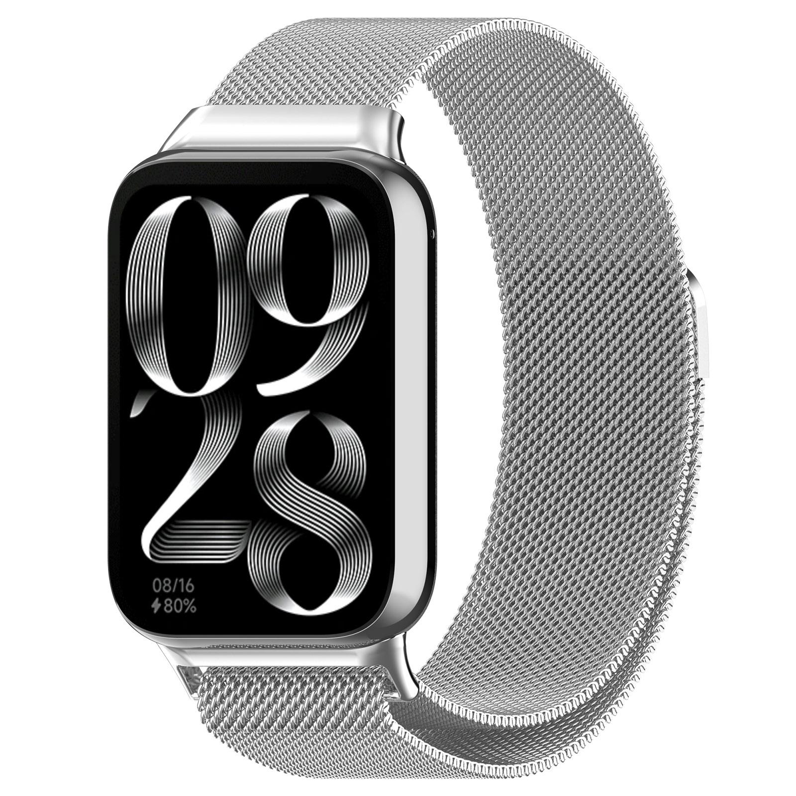 

Metal Strap for Xiaomi Smart Band 9 Pro/8 Pro/Redmi Watch 5 eSIM/5/4 Milanese Mesh Watch Band Silver