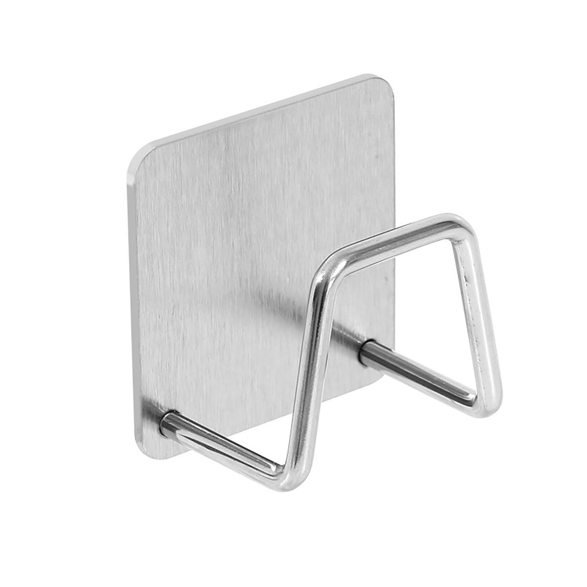 

Space Saving Kitchen Stainless Steel Storage Hooks Nail-Free Installation for Hanging Cutting Boards and Pot Lids білий