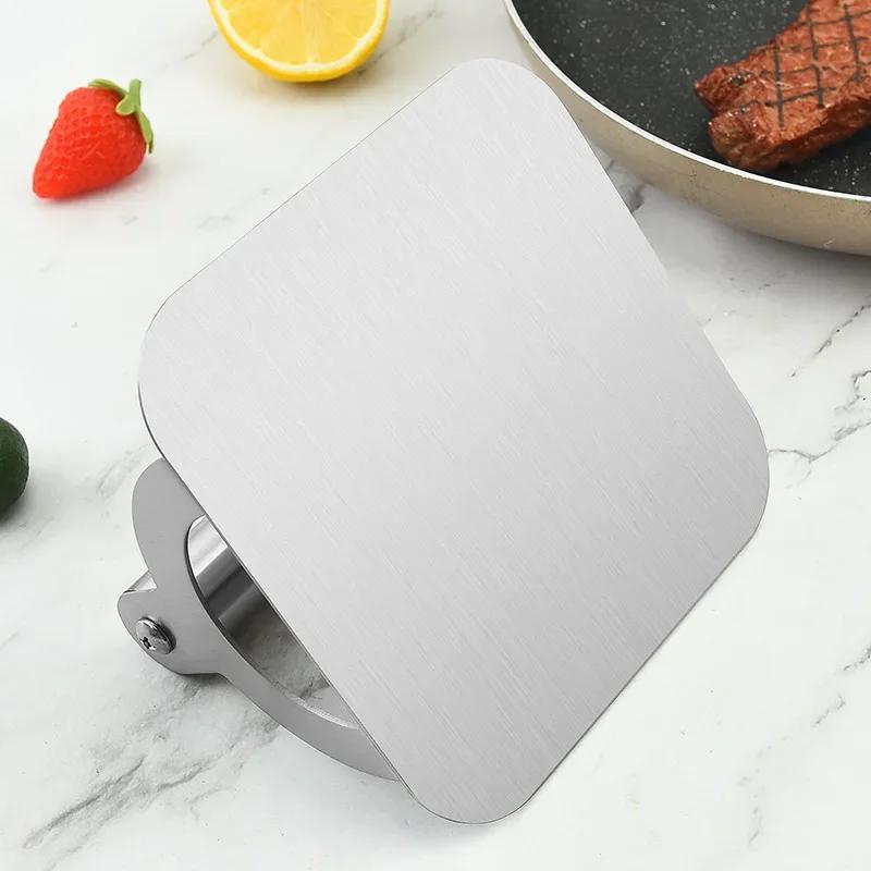 Edelstahl Smash Burger Presse Hamburger Patties Fleischstampfer Kreisförmige Fleischpresse Form für Feinkost Fleisch Küchenzubehör