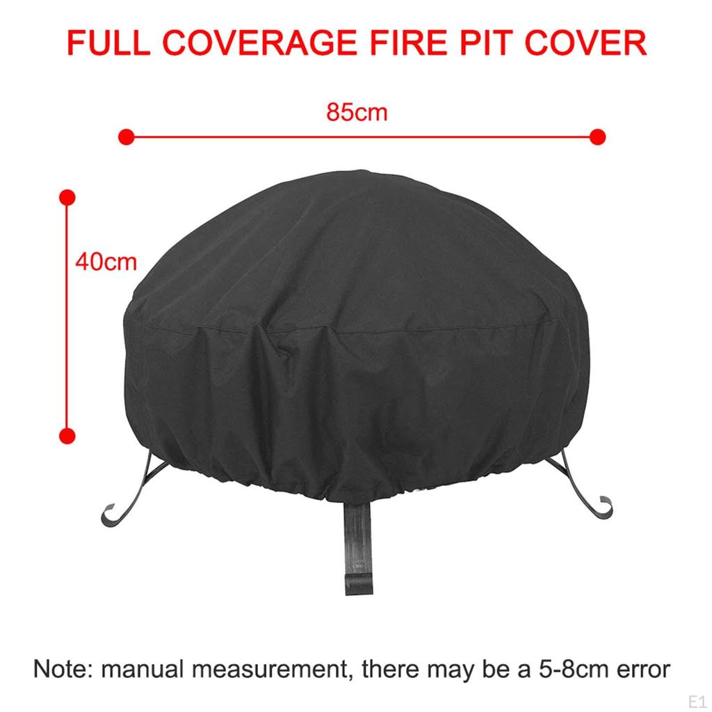 Breathable Fire Cover Oxford Fabric Wear Resistant Outdoor Patio Dust Proof Sun Protect Brazier