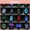 3d Night Element Light Led Lamp Bedroom Decoration Creativity Gift