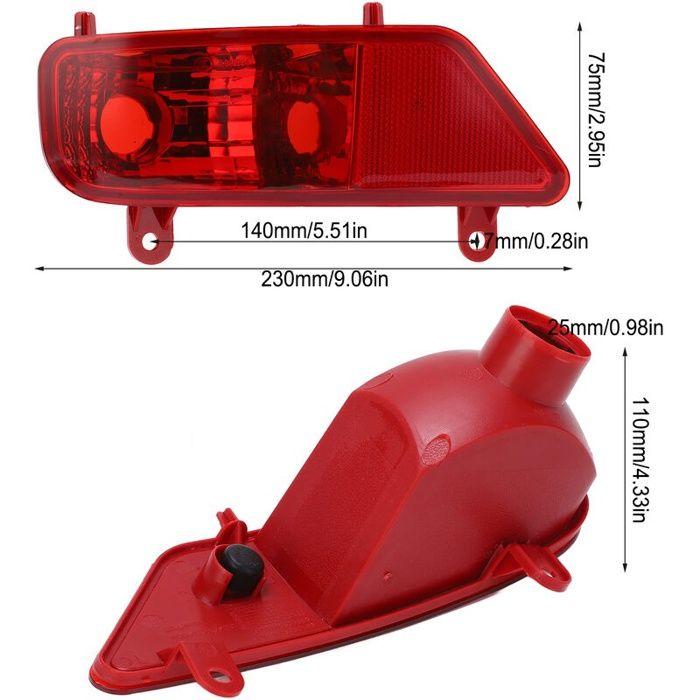 Remplacement d\'accessoires de voiture d\'assemblage de phare antibrouillard arrière rouge pour PEUGEOT 3008 2009-2016 gauche 6350HG