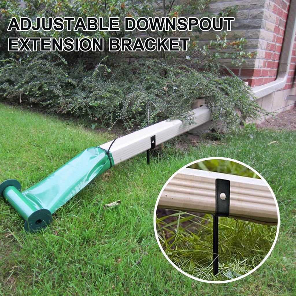 Držák svodu 2 kusy Venkovní okapový kolík Nerezavějící Nastavitelný Stabilizátor svodu Pro střešní krytinu Dům Zem Střecha