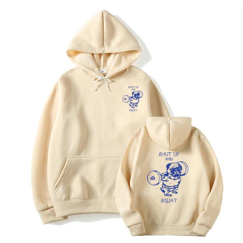 Cute Cat Cartoon Printed Sweatshirt Harajuku Casual Loose Hoodie Pocket Sweatshirt Autumn Warm and Comfortable Men's Clothing