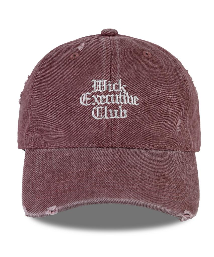 Wig Executive Classic Damaged Pigment Ball Cap - Burgundy