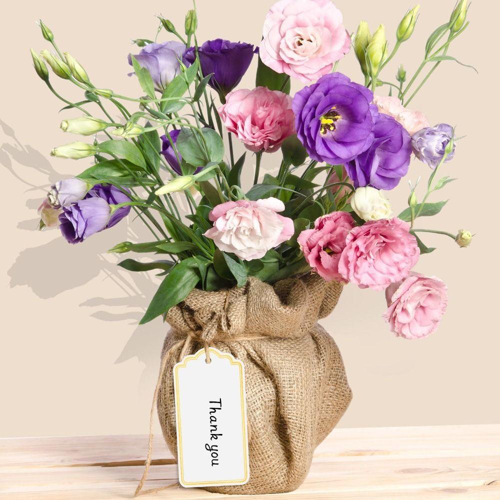 60Pcs Creative DIY Handwriting Blank Tag Rectangular Hanging Decoration Price Tags Kraft Paper Tags Packaging Decoration