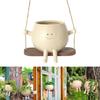 Wall Hanging Swing Face Planter Pot Waterproof Smiling Face Planter Home Decor