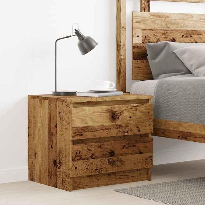 VidaXL Bedside Table Old Wood 50x40x43.5 Cm Engineered Wood, Bedside Cabinet, Side Cabinet, Nightstand, 856518