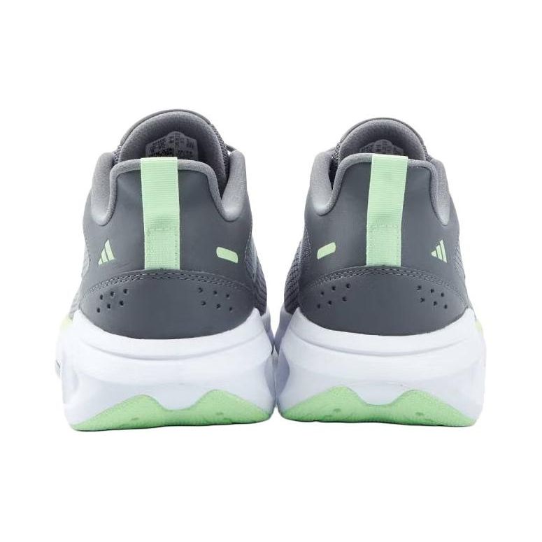 Adidas All Day Power Comfortable Fabric Synthetic Leather Shock Absorbing Breathable Lightweight Low Top Running Shoes Unisex Sneakers Gray IH6036