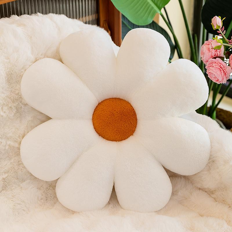 New eight-petal small daisy flower seat cushion living room sofa office seat cushion petal sun flower throw pillow cushion