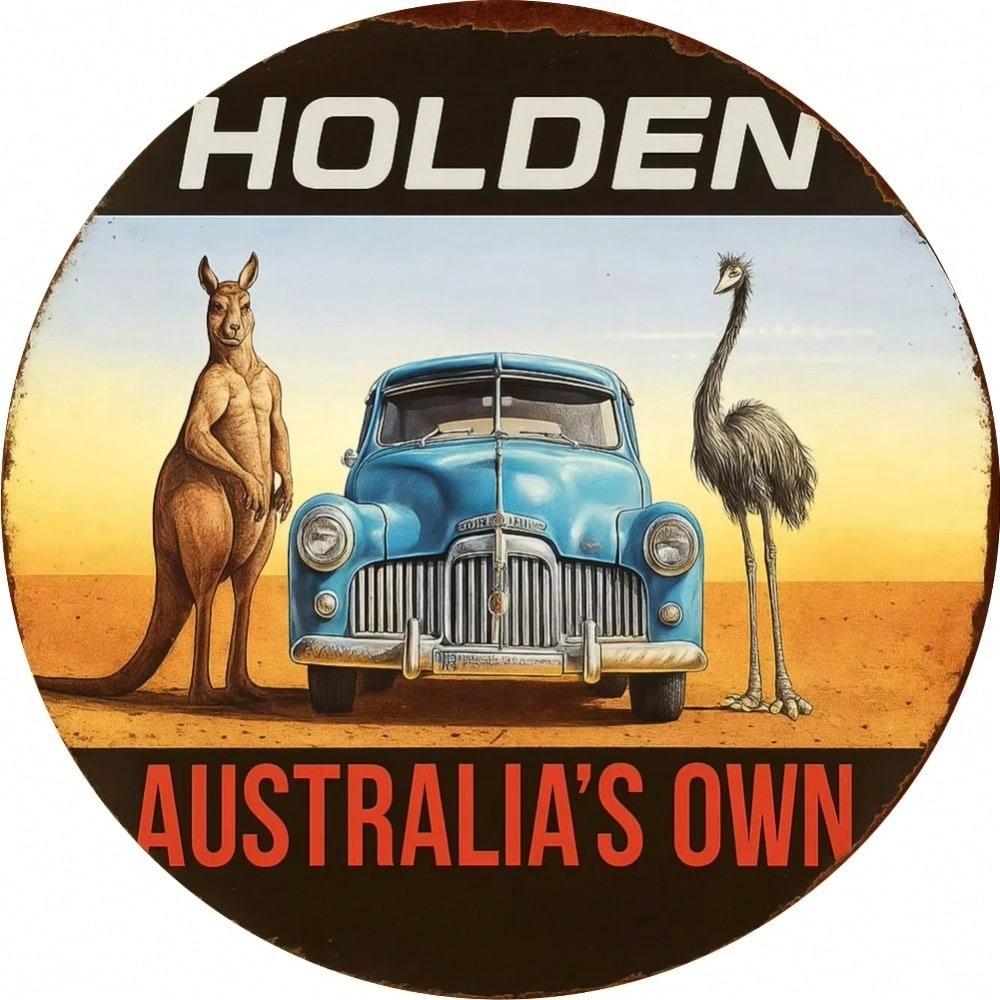 Vintage Holden Car Metal Wall Sign Retro Auto Garage Decor