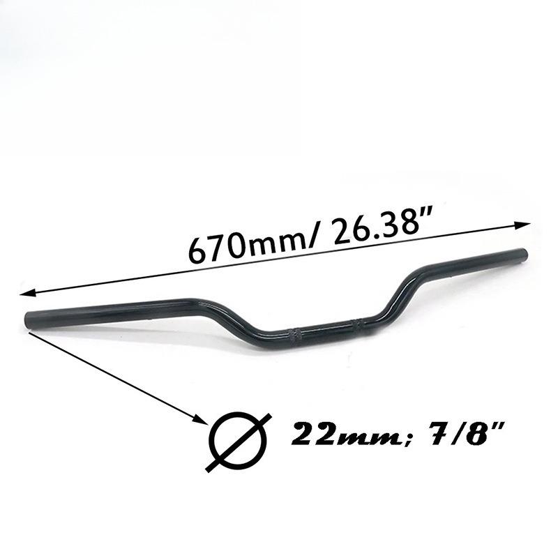 Motorcycle Modified Retro Handlebar 22mm/25mm Optional Coffee Racing Grip Fit for Harley XL883/Honda CG125