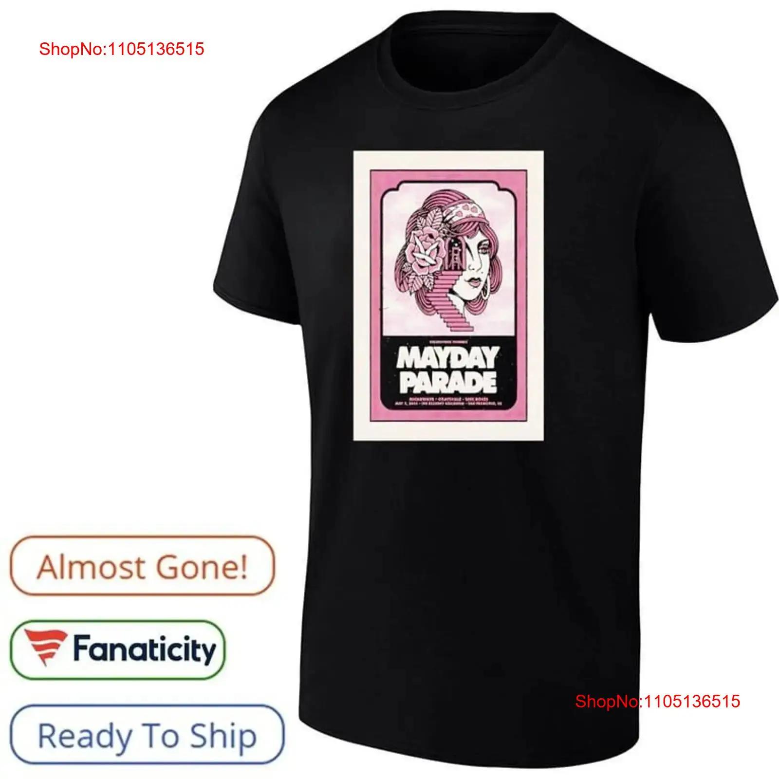 

Mayday Parade The Regency Ballroom San Francisco CA May 7 2025 Tour Poster shirt vintage Washed fashion Casual Comfortable 5XL різнокольоровий