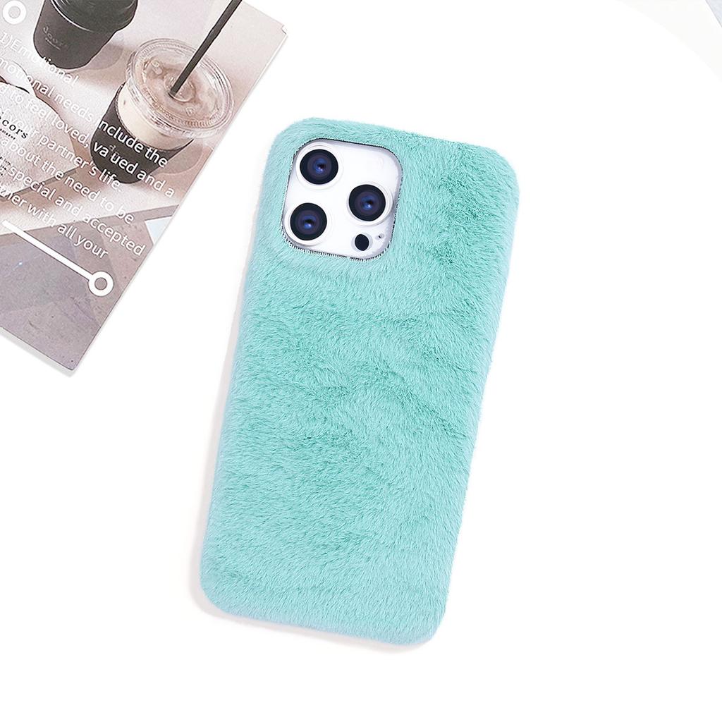 Fashionable jade fox velvet Suitable for iphone11.12.13.14.15.16Pro Max simple and generous single case Protective Cover