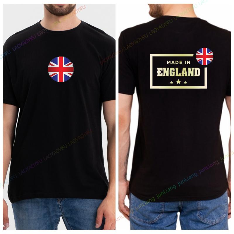 2024 Summer New Funny Shirt England Flag Badge Unisex Patriotism Graphic T Shirts Womens Tshirts Men Tshirt Short Sleeve Tee