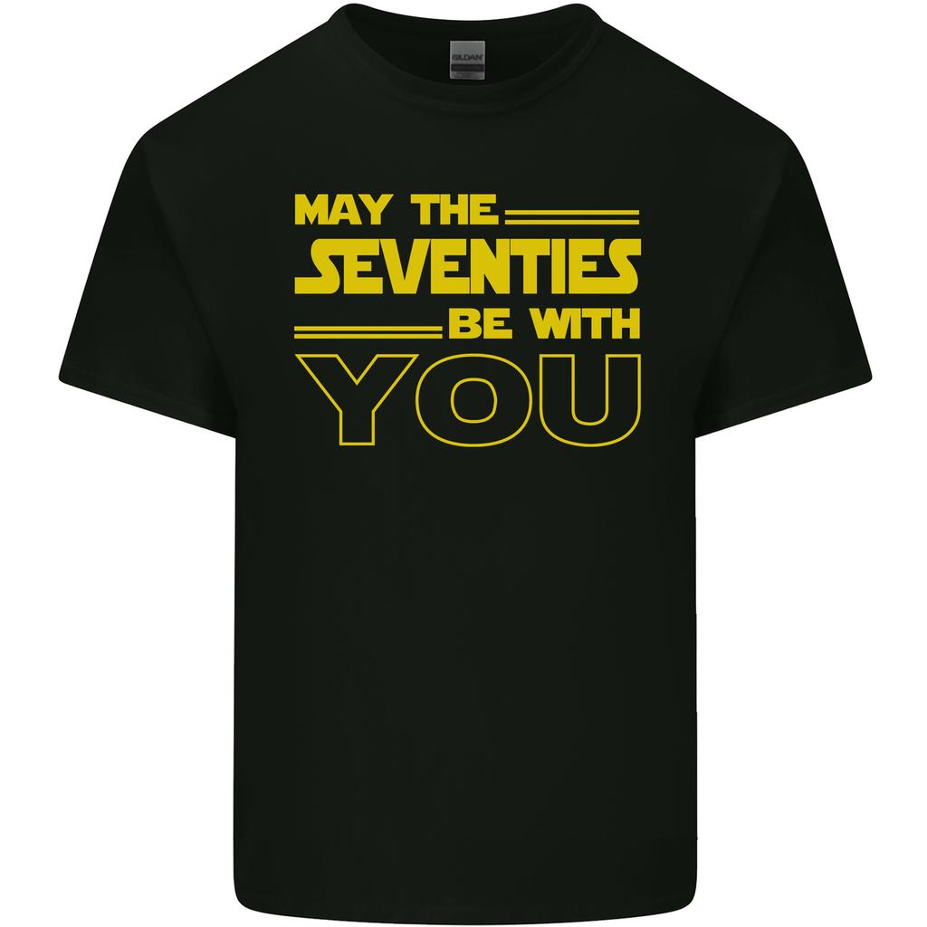 May the 70s Seventies Be With You SciFi Unisexs Light Cotton TShirt