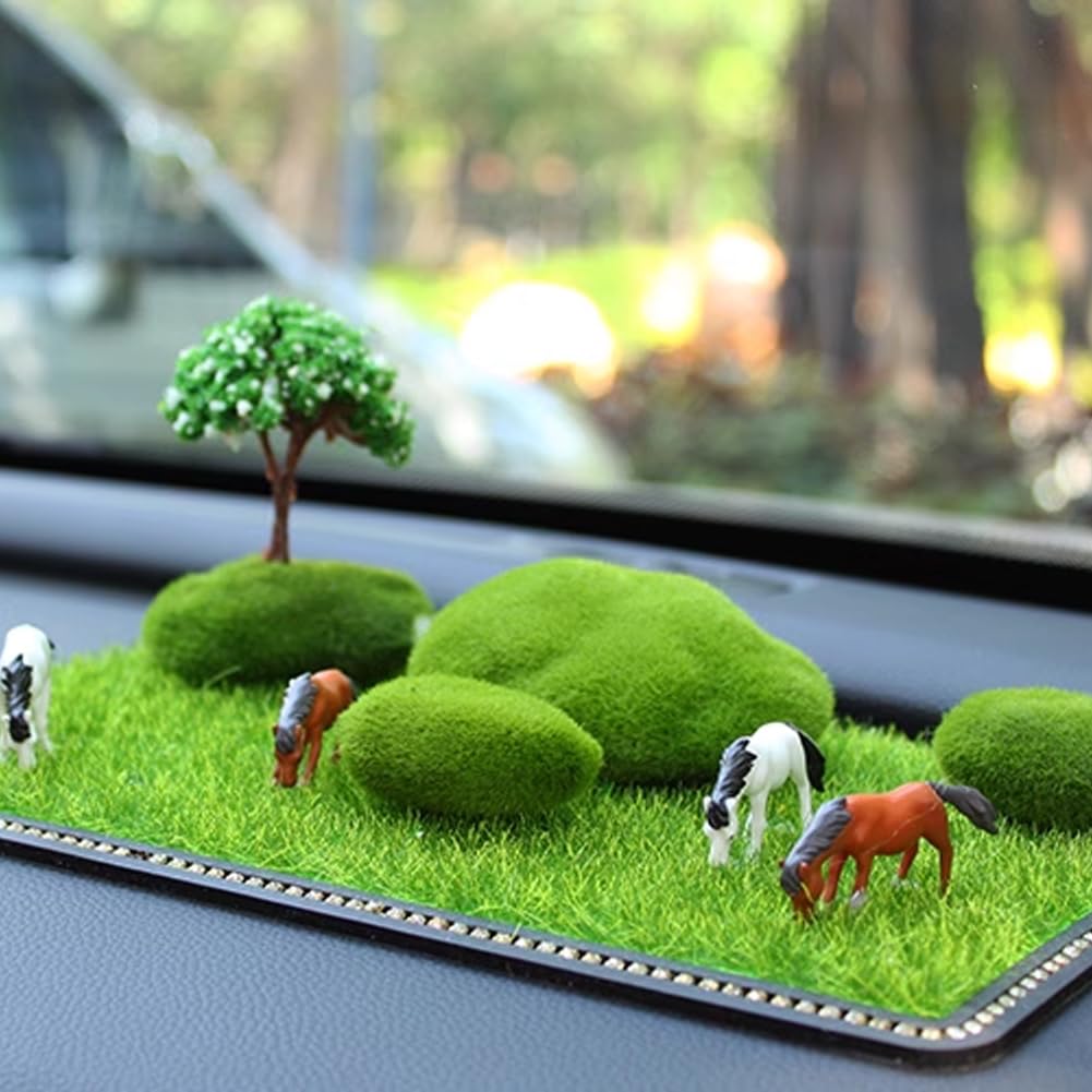 EHERDM Cute Animal Car Dashboard Decoration Aesthetic Funny Cartoon Boho Car Accessories Interior Hippie