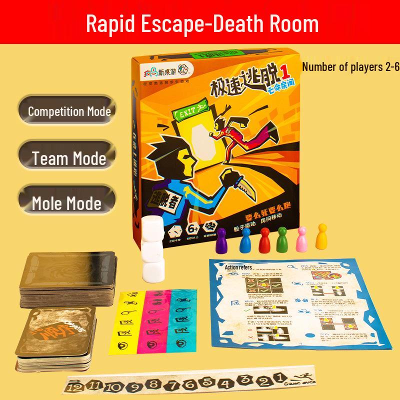 Rapid Escape Strategy: Family Party Tabletop Game for Kids and Adults