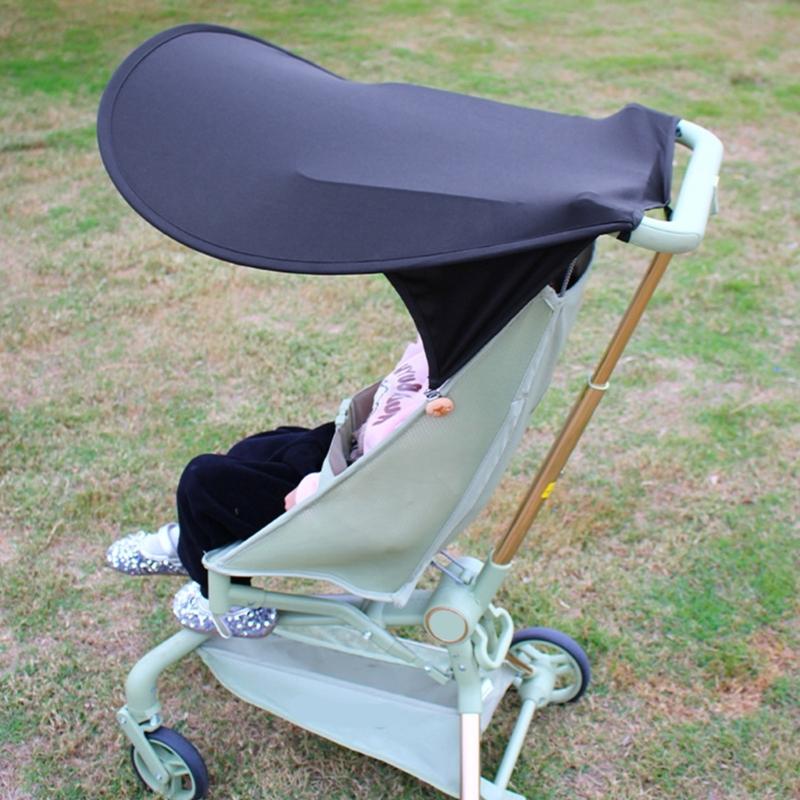 Breathable Strollers Sunshade Awning Pocket Pushchair Canopy for Baby with Easy Installation and Storage Feature