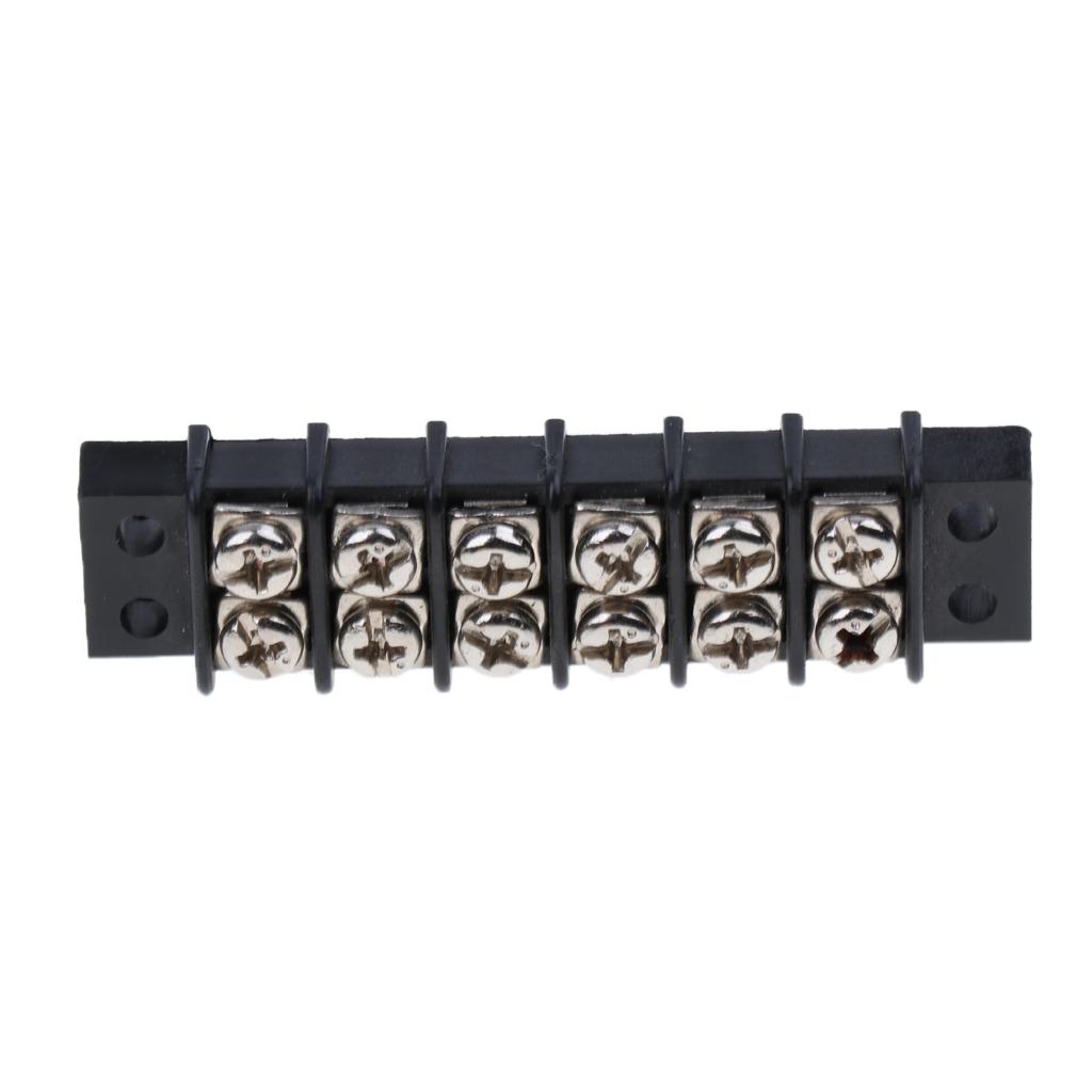 Replacement Marine Boat 6 Position 450V/30A Dual Row Screw Terminal