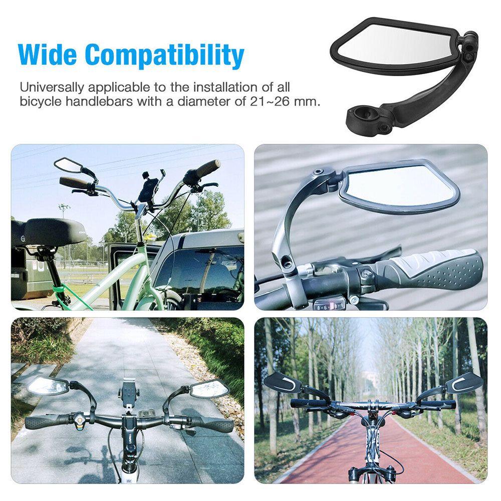 Reflektor zpětného zrcátka 360° otočné zrcátko na kolo zrcátko na elektrokolo zrcátko zpětného pohledu řídítka na kolo