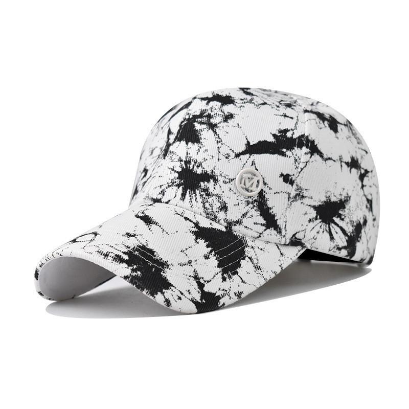 Graffiti Cotton Baseball Cap Embroidery Duck Tongue Hat Outdoor Sun Hat Wholesale