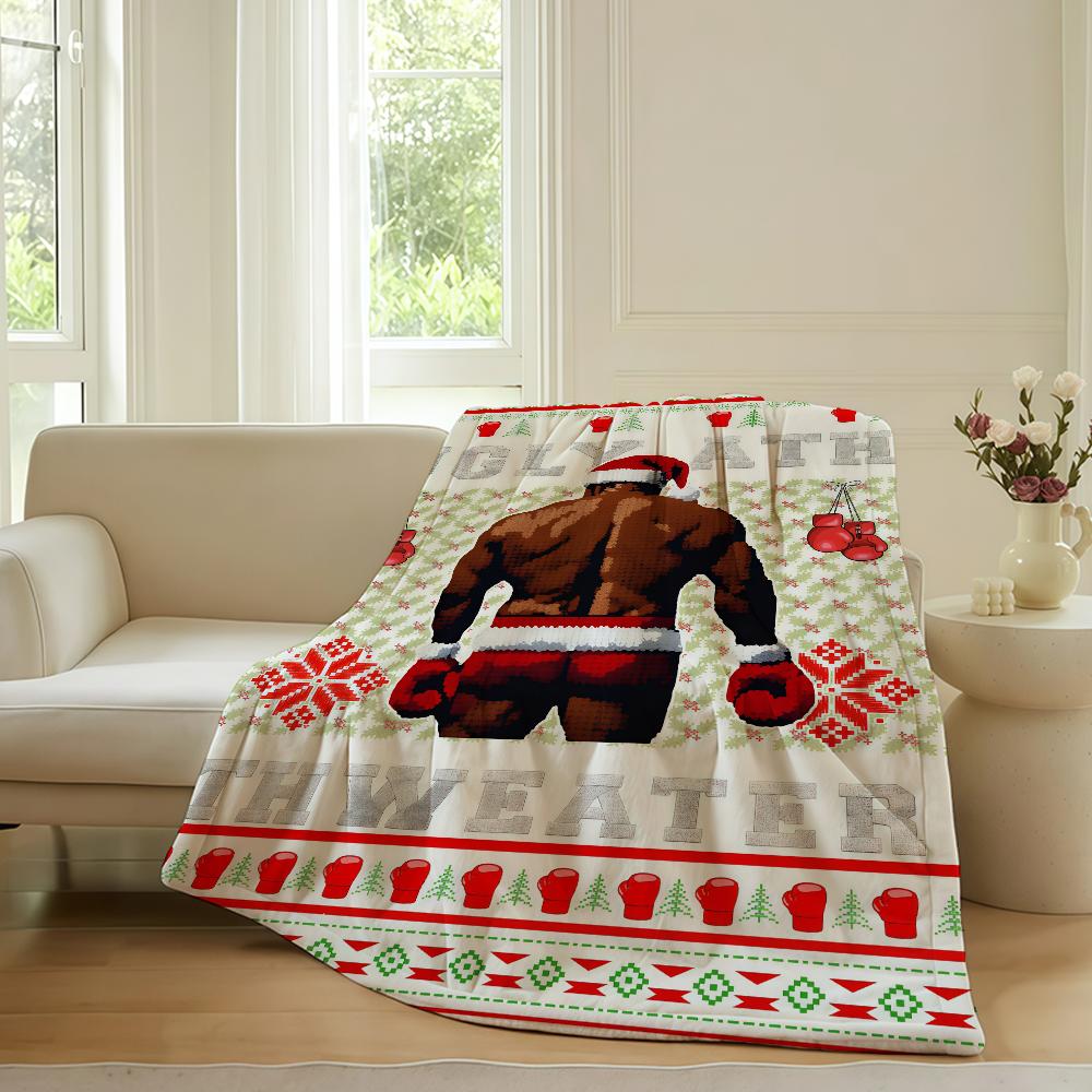 Funny print B Barry Wood Blanket For Sofa Office Bed Plane Travel Sleep Read Relax Camping Soft And Warm