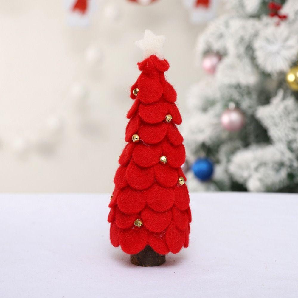 Golden Bell Artificial Christmas Tree Xmas Ornaments Desktop Decoration Navidad