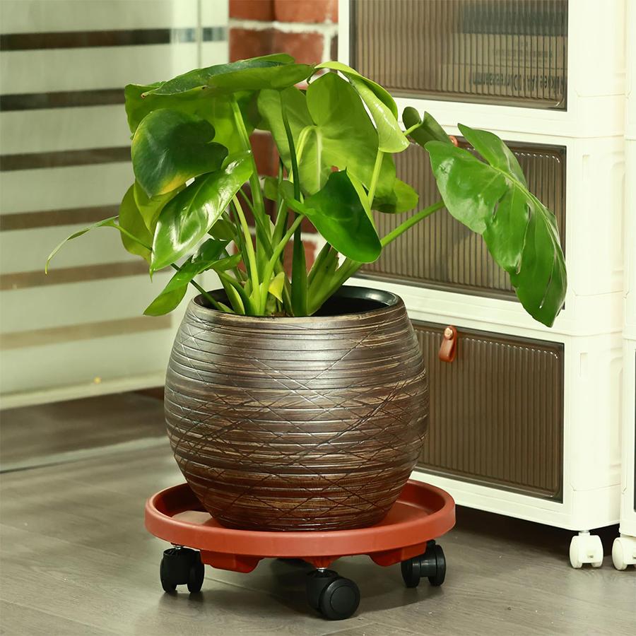 Tray With Wheels Flower Pot Supports for Pots Plastic Indoor Plant Home and Garden Bonsai Support Water Mini Bases Under