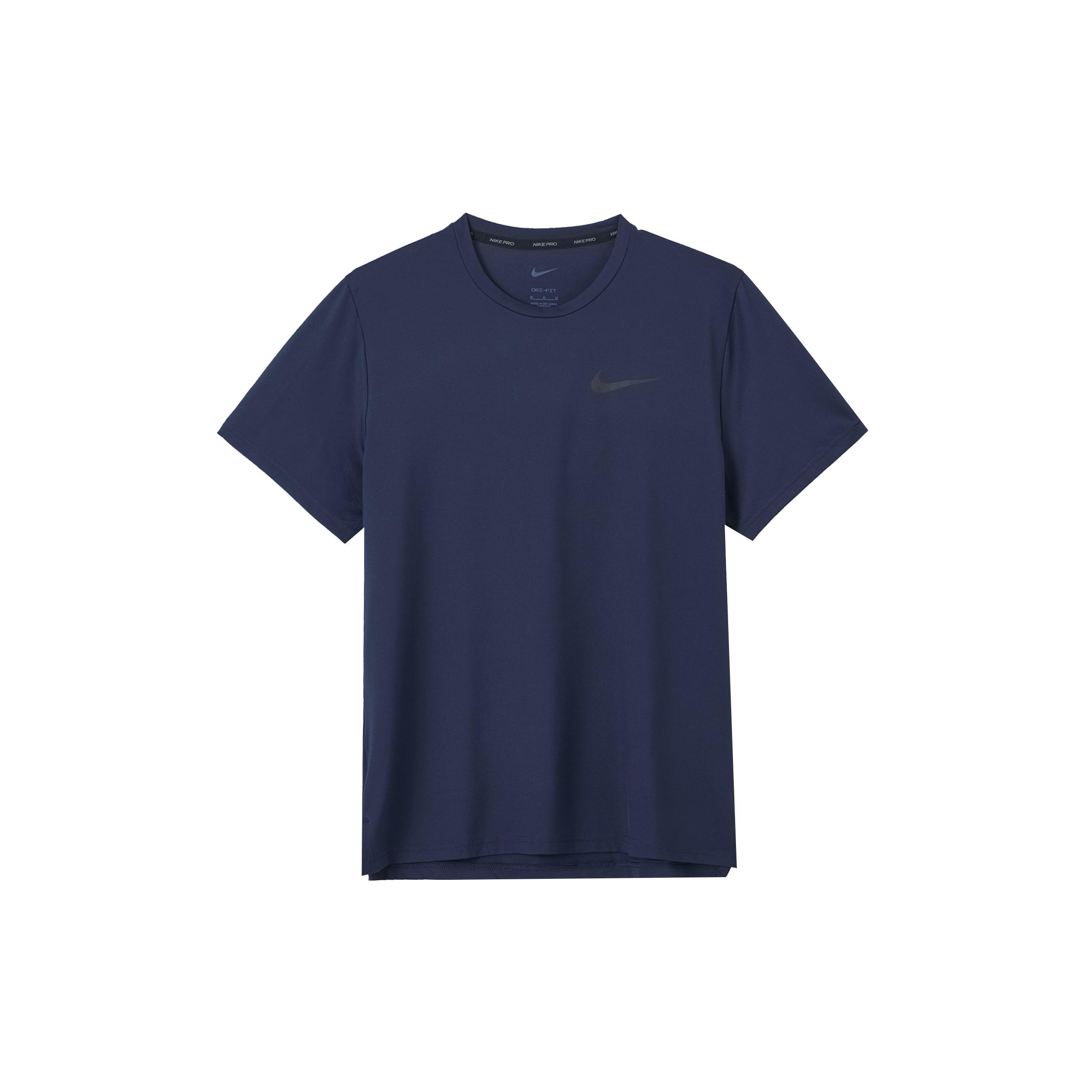 Nike Pro Dri-FIT Sports Training Quick-dry Crewneck Short Sleeve Men s Black Men s CZ1182-451 M