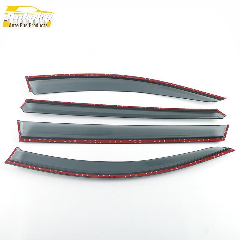3D Stainless Steel Rain Deflector & Shield Trim for 2019 Santa Fe Models