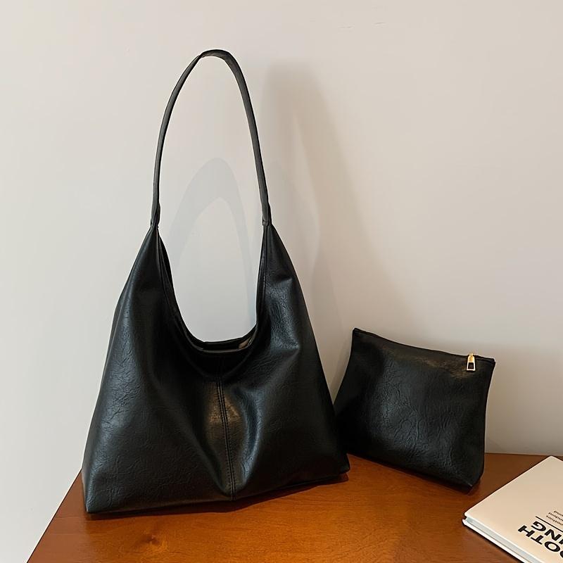 A Stylish And Versatile Two-Piece Set for Women, Featuring a Soft And Comfortable Shoulder Bag And a Handbag, Perfect for Casual Outings.