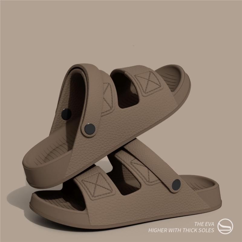 Módní Shevalues Nové sandály pro muže Protiskluzová venkovní plážová obuv Měkká podrážka Pohodlné nazouváky EVA Lehké Pánské koupelnové pantofle