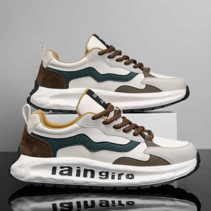 

Forrest Gump Men s 2025 Autumn Leather Sneakers: Breathable, Non-Slip, Soft Sole Business Casual Running Shoes. 40