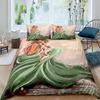 Set Letto Grizzy e i Lemming Ragazzi Ragazze Misura Singola Queen Copripiumino Federa Letto Bambini Adulti Moda Tessile per la Casa
