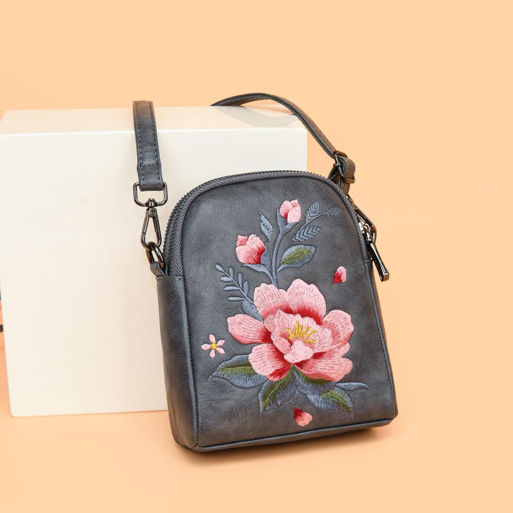 Embroidered Small Bag Chinese Style Single Shoulder Crossbody Mobile Phone Coin Purse Bag