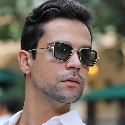 Steampunk Small Box Sunglasses Men'S Indian Sunglasses Men'S Glasses