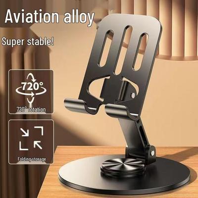 Rotating Foldable Phone & Tablet Stand - Carbon Steel Alloy