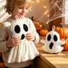 Holiday Home Decor Accessories Halloween Ghost Hanging Ornament, Cute Spooky Plush Tabletop Doll Figurine, Atmosphere Props, Funny Party Supplies Gift