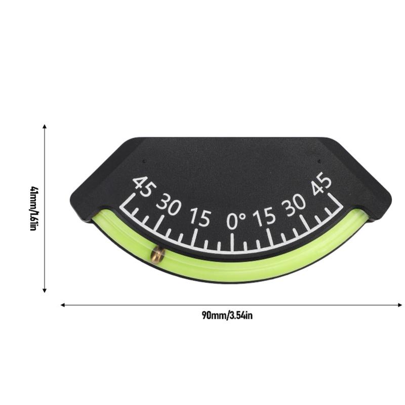 45 Deg Inclinometer Accurate Measurement Impact Proof Easy Install For Off Road Vehicle Truck RV Trailer Boat