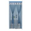 Lace Door Curtain: Anti-Mosquito, Insect-Resistant, Light-Filtering Mesh Partition for Bedroom & Kitchen, No-Punch Installation