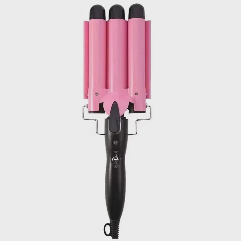 Three-Tube Water Ripple Curling Iron with Electric Plywood