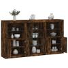 VidaXL Buffet with LED Lights, Cabinet with Door, Storage Furniture, Living Room Entryway Organizer, 3209181